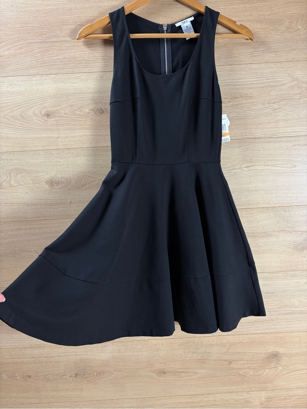 Bar III Black Fit & Flare Skater Dress - Small